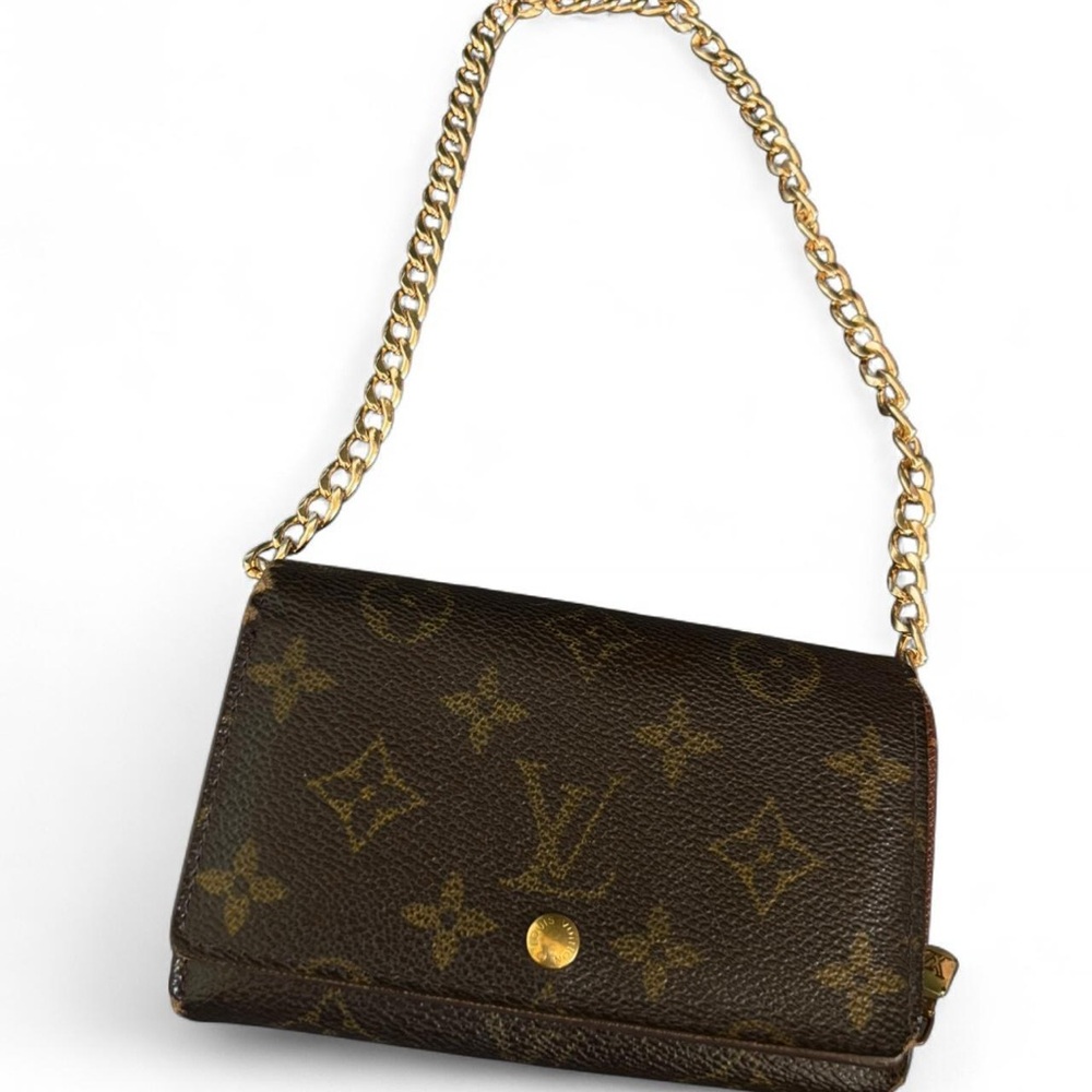 Authentic Louis Vuitton Dark Brown Monogram Pouch